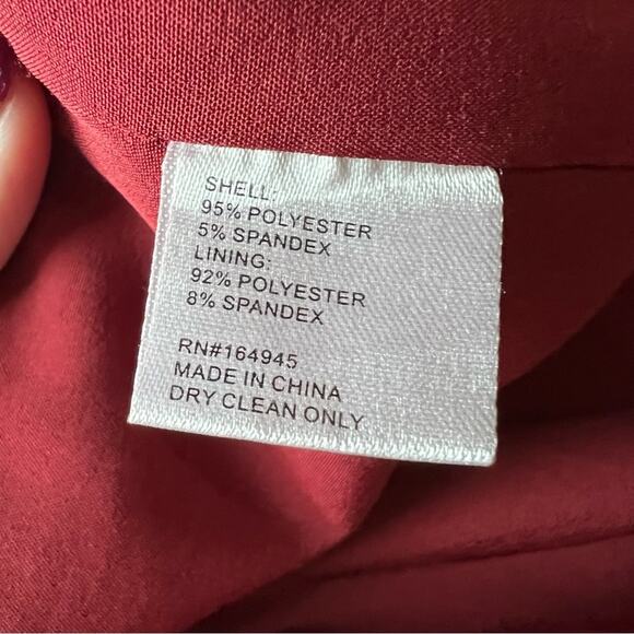 Toccin x RTR Burgundy Red Evening Gown Dress Size 10 $795 - Picture 8 of 11